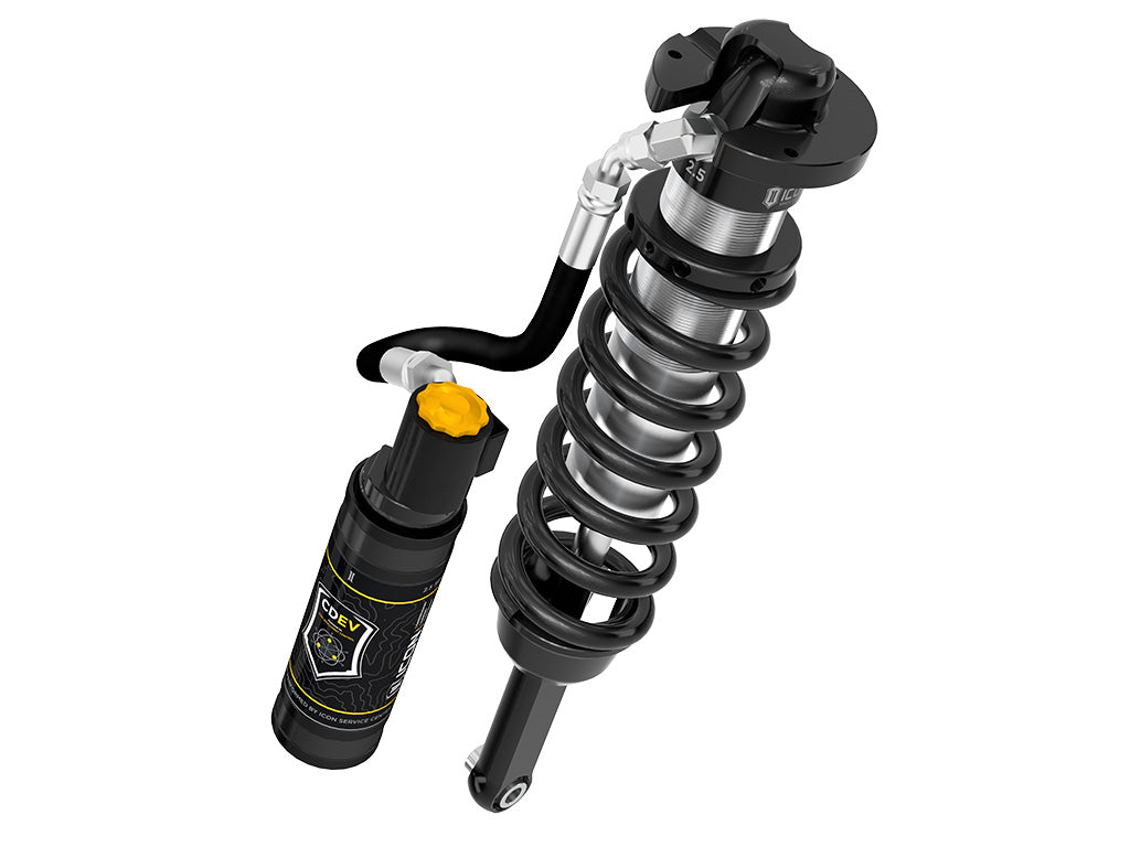 ICON 2005-2023 Toyota Tacoma, 2.5 VS Extended Travel, Remote Reservoir w/ CDEV Coilover Kit, 700 lbs/in Coils 58735E-700