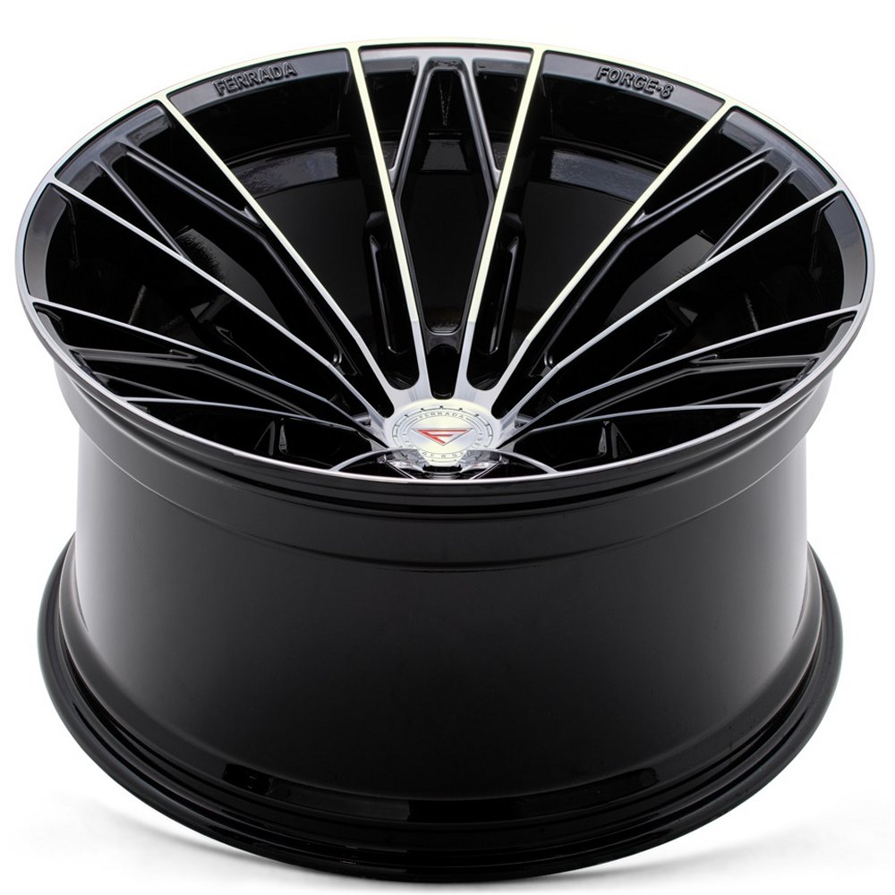 20x9.5 Ferrada Forge-8 Off-Road FTR11 Machine Black (Rotary Forged) 6x5.5/139.7 15mm - Flex Offroad