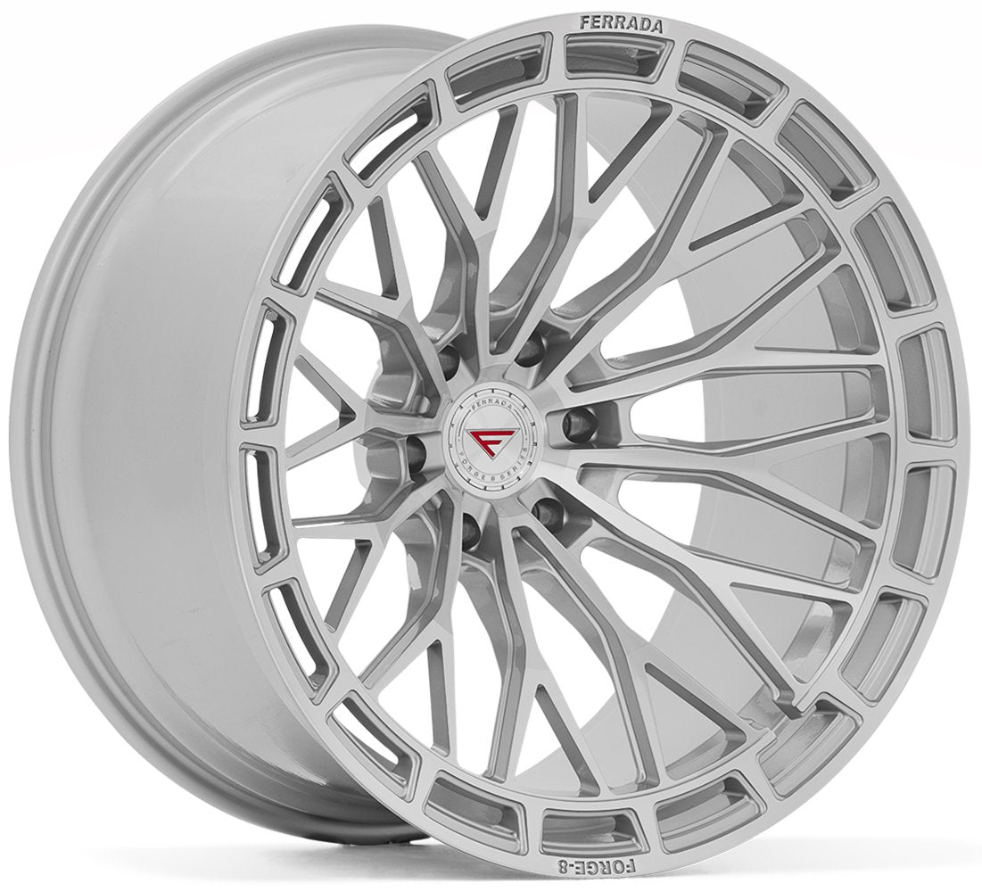 22x10 Ferrada Forge-8 Off-Road FTR12 Machine Silver (Rotary Forged) 6x135 -18mm - Flex Offroad
