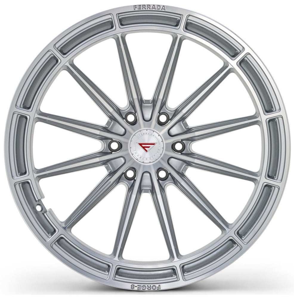 22x12 Ferrada Forge-8 Off-Road FTR14 Machine Silver (Rotary Forged) (* May Require Trimming) 6x135 -44mm