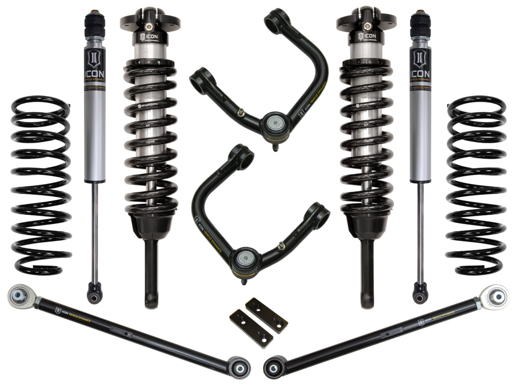 ICON 2010-2024 Toyota 4Runner/2010-2014 Toyota FJ Cruiser, 0-3.5" Lift Stage 3 Suspension System, Tubular UCA k53063t
