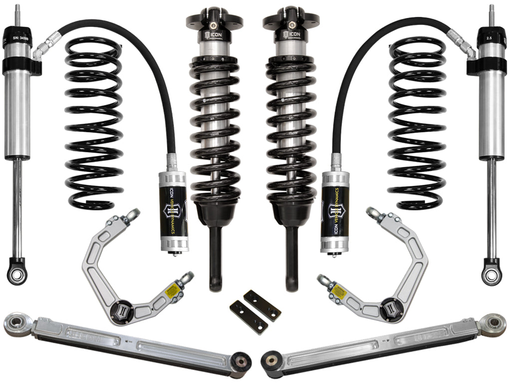ICON 2010-2024 Toyota 4Runner/2010-2014 Toyota FJ Cruiser, 0-3.5" Lift Stage 4 Suspension System, Billet UCA k53064
