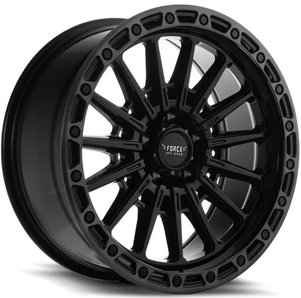 20x9 Force Off-Road F46 Gloss Black Machined Dark Tinted 6x5.5/139.7 0mm - Flex Offroad