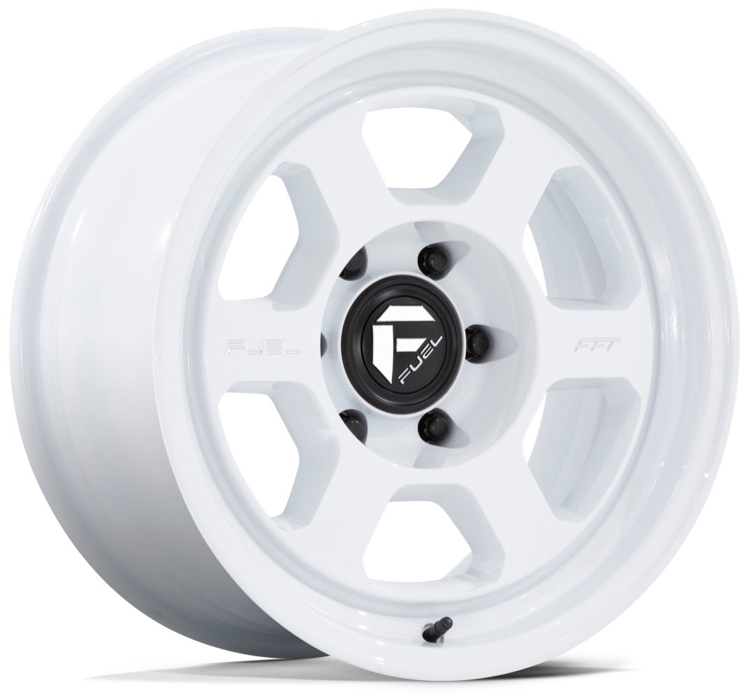 17X8.5 Fuel Off-Road Hype Gloss White FC860 6x5.5/139.7 -10mm - Flex Offroad
