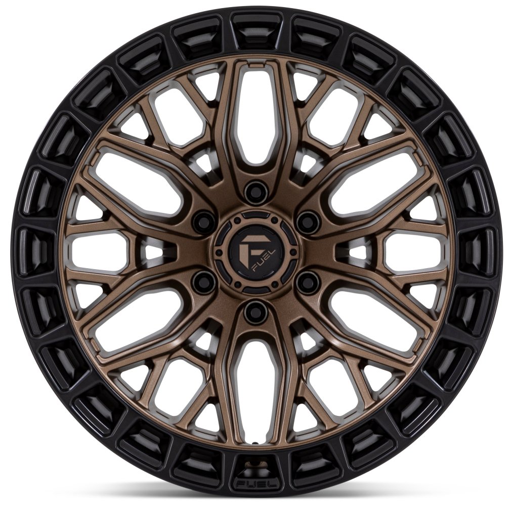 17x9 Fuel Off-Road Sigma Matte Bronze w/ Matte Black Lip FC869 5x5/127 -12mm - Flex Offroad