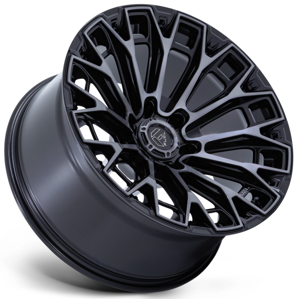 20X9 Fuel Off-Road Trax Gloss Black Machined Dark Tinted FC882 8x6.5/165 1mm