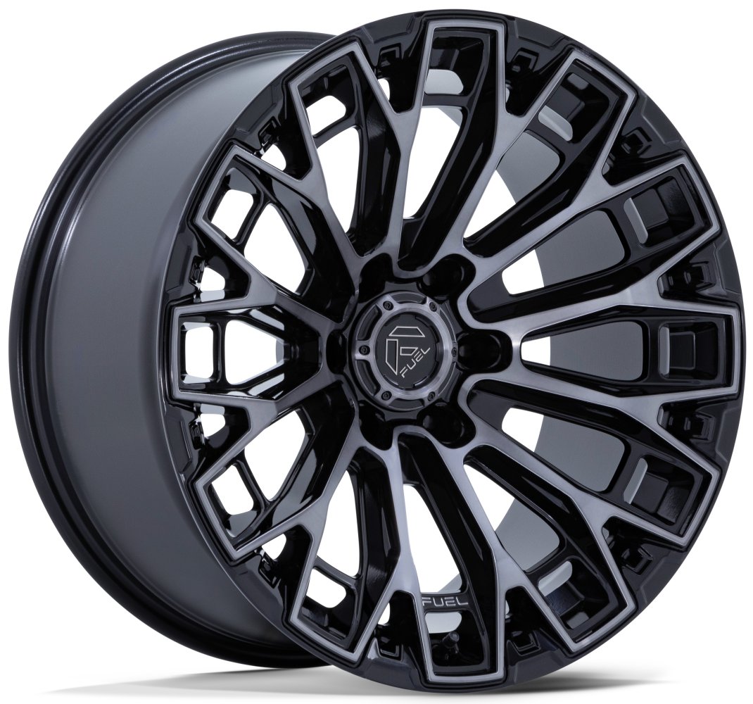 20X9 Fuel Off-Road Trax Gloss Black Machined Dark Tinted FC882 8x170 1mm