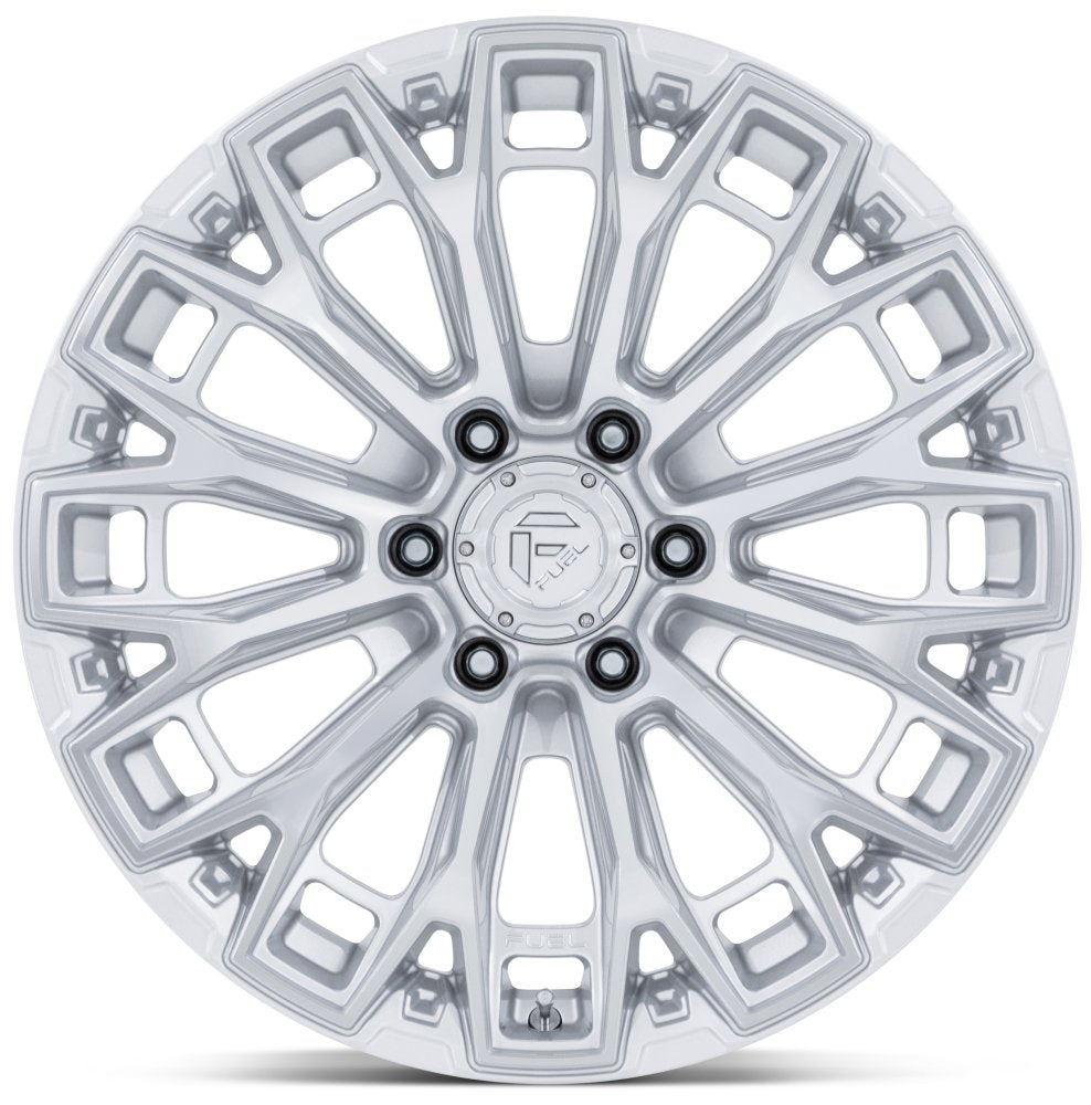 20X9 Fuel Off-Road Trax Gloss Silver Machined FC882 6x135 1mm