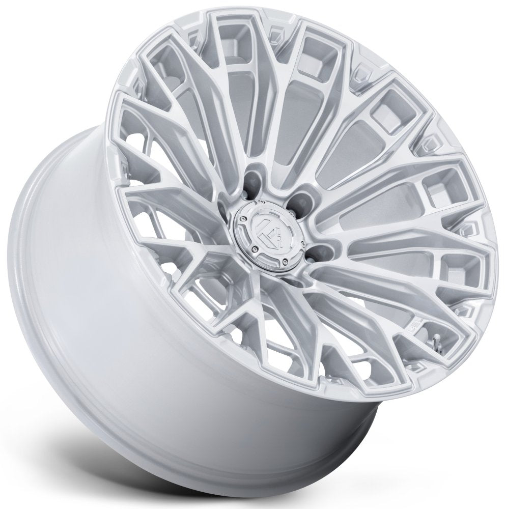 20X9 Fuel Off-Road Trax Gloss Silver Machined FC882 8x180 1mm