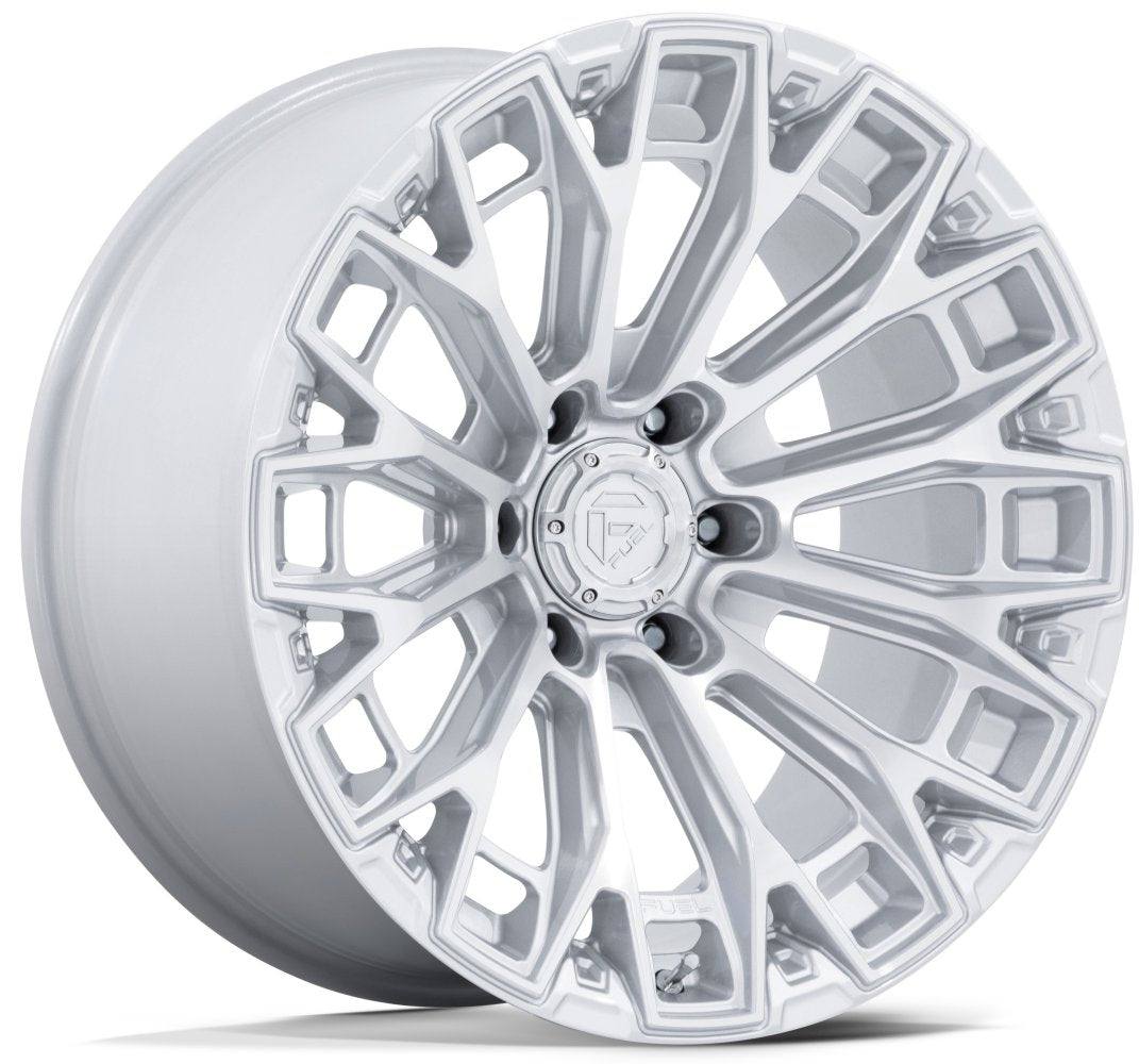 20X9 Fuel Off-Road Trax Gloss Silver Machined FC882 6x135 1mm