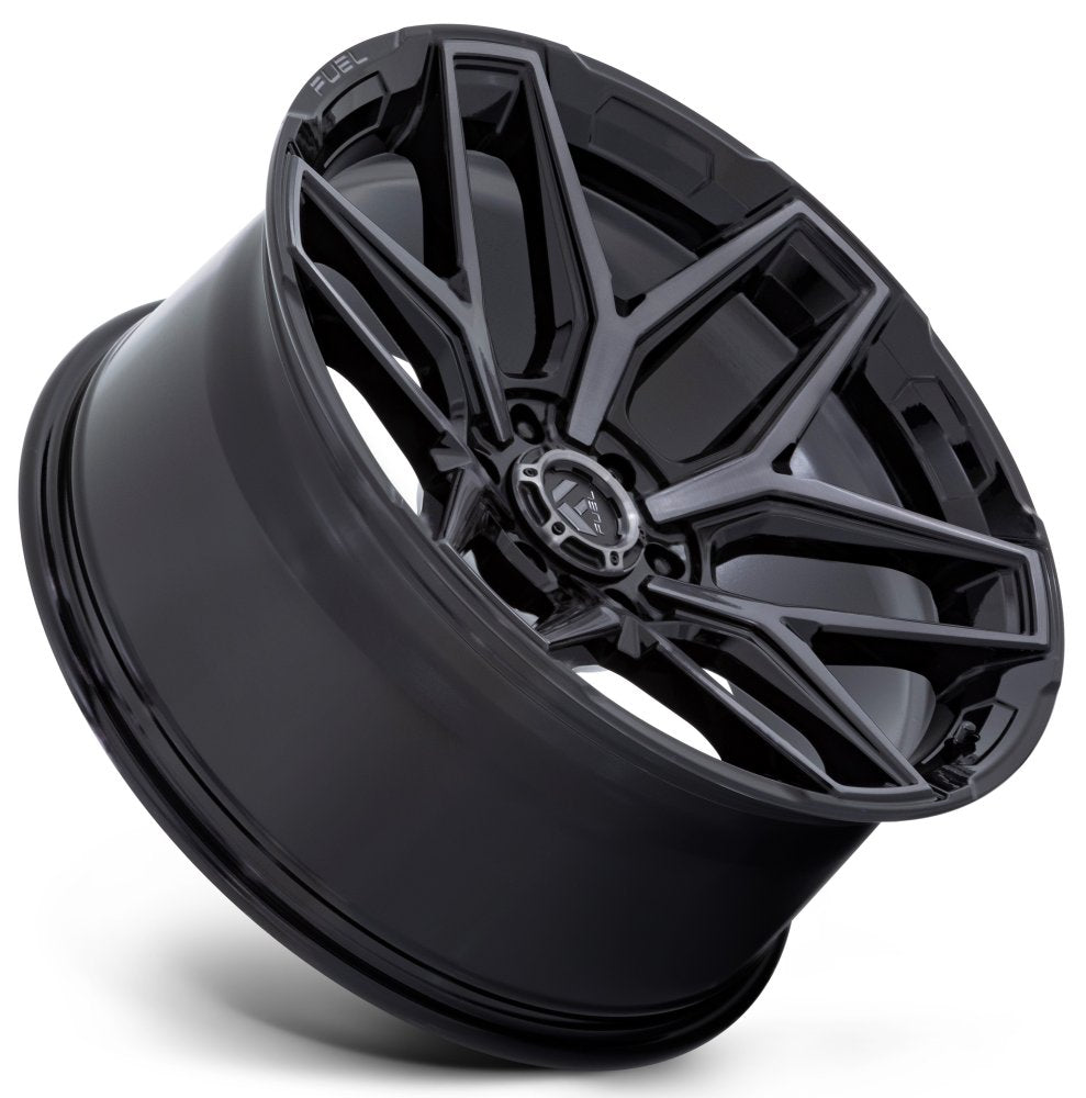 18x9 Fuel Off-Road Flux Gloss Black w/ Brushed Gray DDT FC854 6x5.5/139.7 20mm - Flex Offroad
