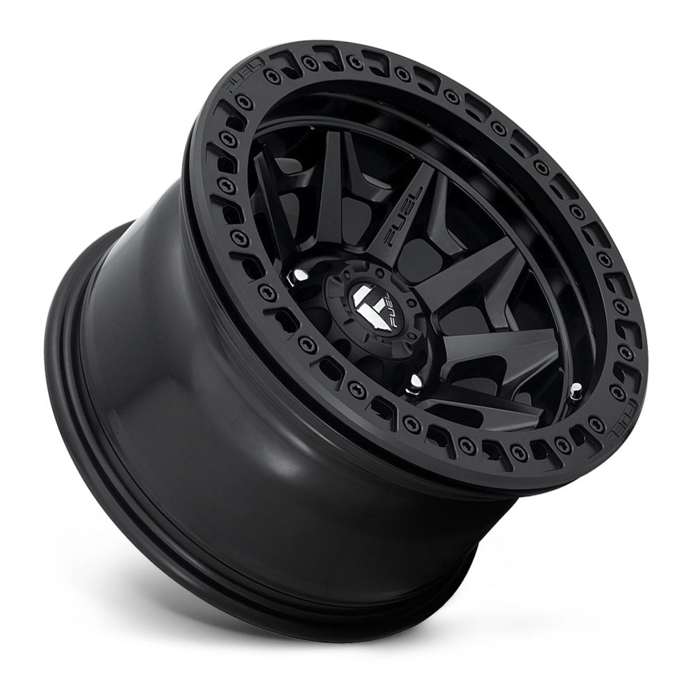 17x9 Fuel Off-Road Covert Beadlock Matte Black D114 5x5/127 -15mm - Flex Offroad