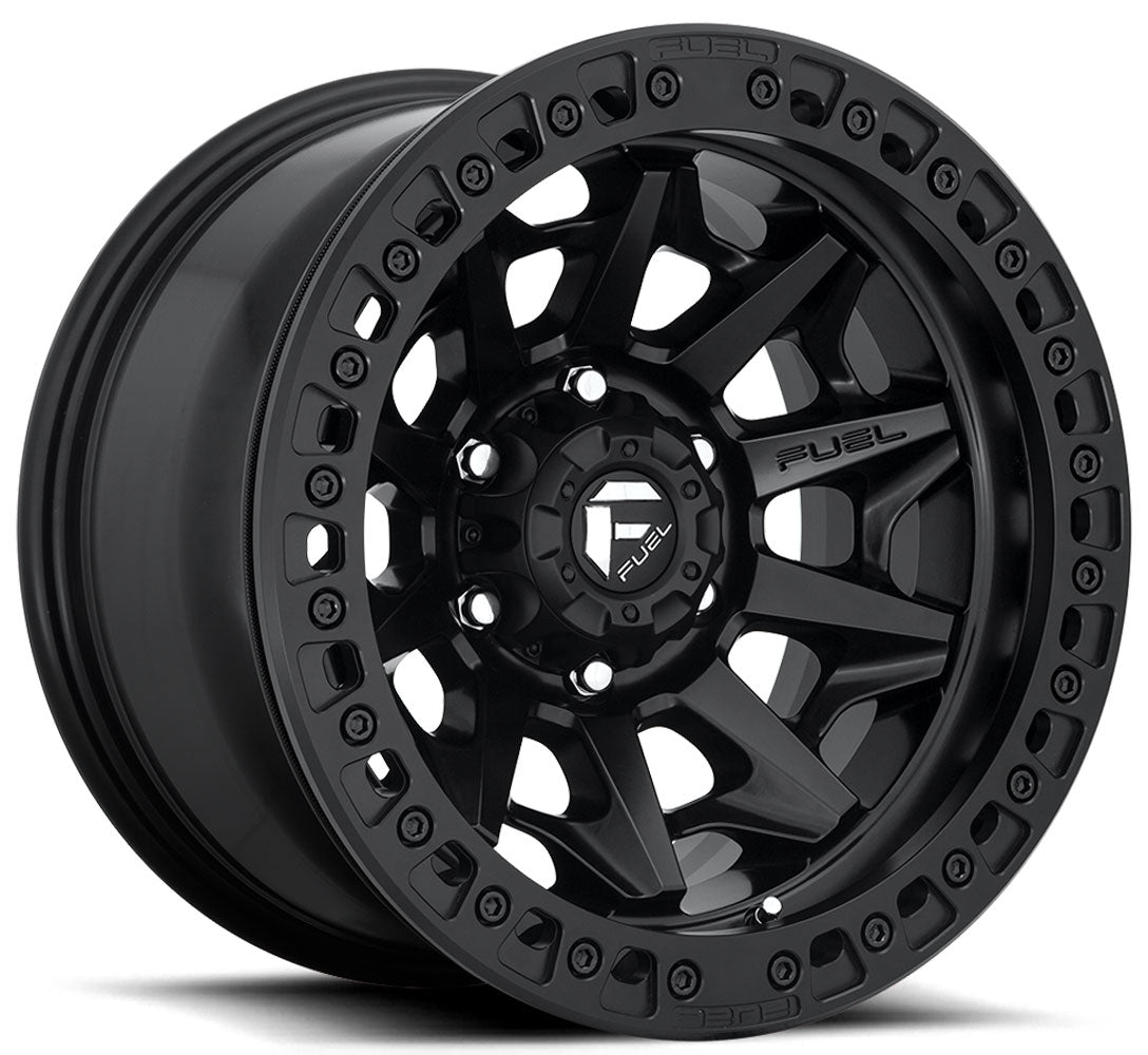 17x9 Fuel Off-Road Covert Beadlock Matte Black D114 5x5/127 -15mm - Flex Offroad