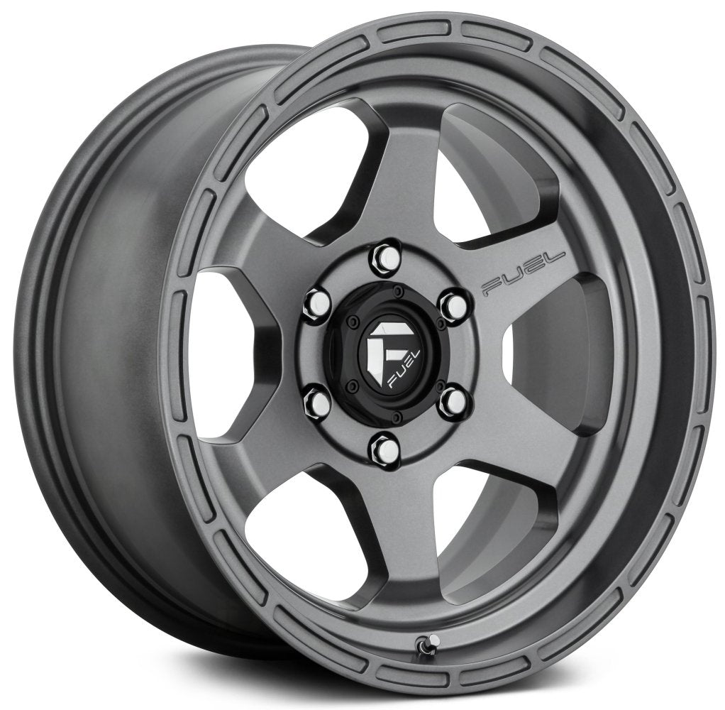 17x9 Fuel Off-Road Shok Matte Gunmetal D665 6x5.5/139.7 -12mm - Flex Offroad