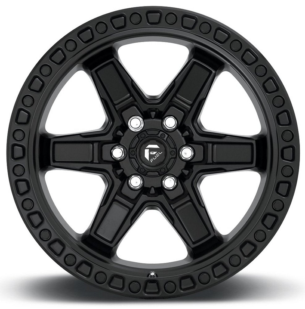 17x9 Fuel Off-Road Kicker 6 Matte Black D697 6x5.5/139.7 -12mm - Flex Offroad