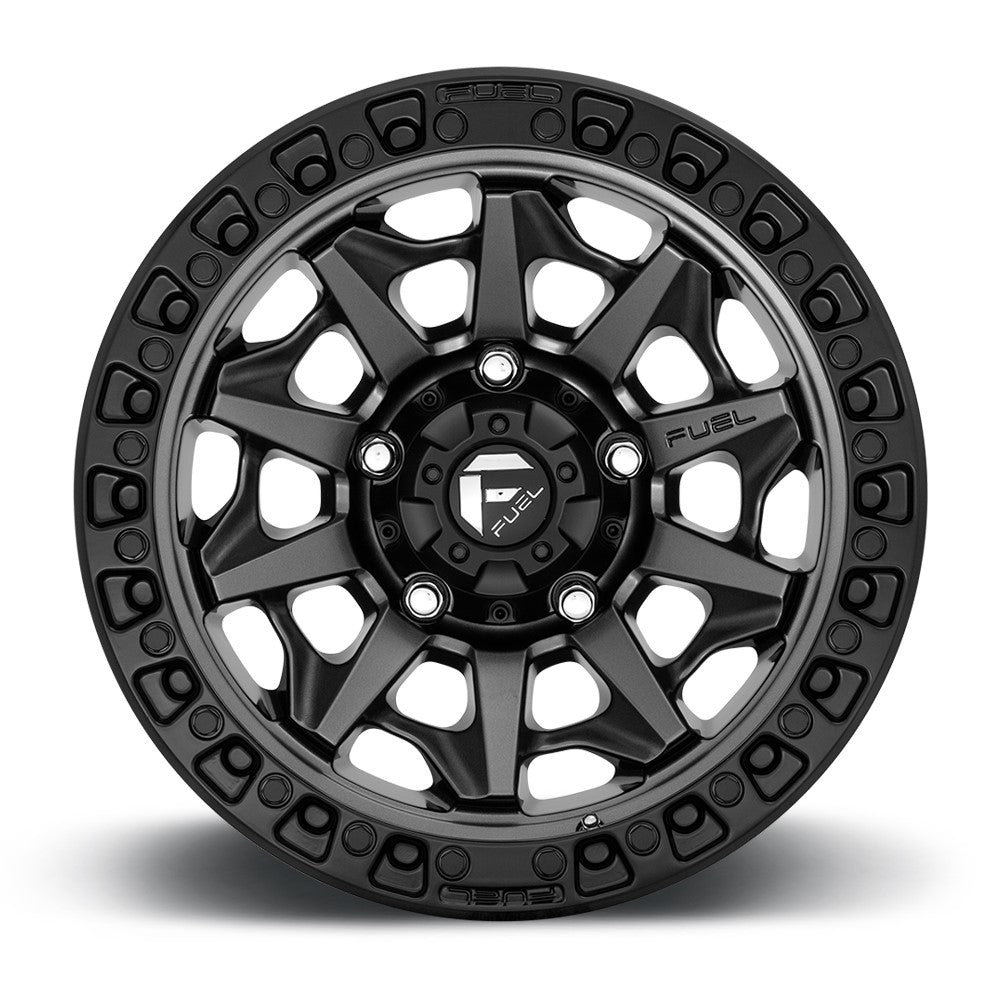 18x9 Fuel Off-Road Covert Matte Anthracite w/ Black Ring D716 8x170 20mm - Flex Offroad