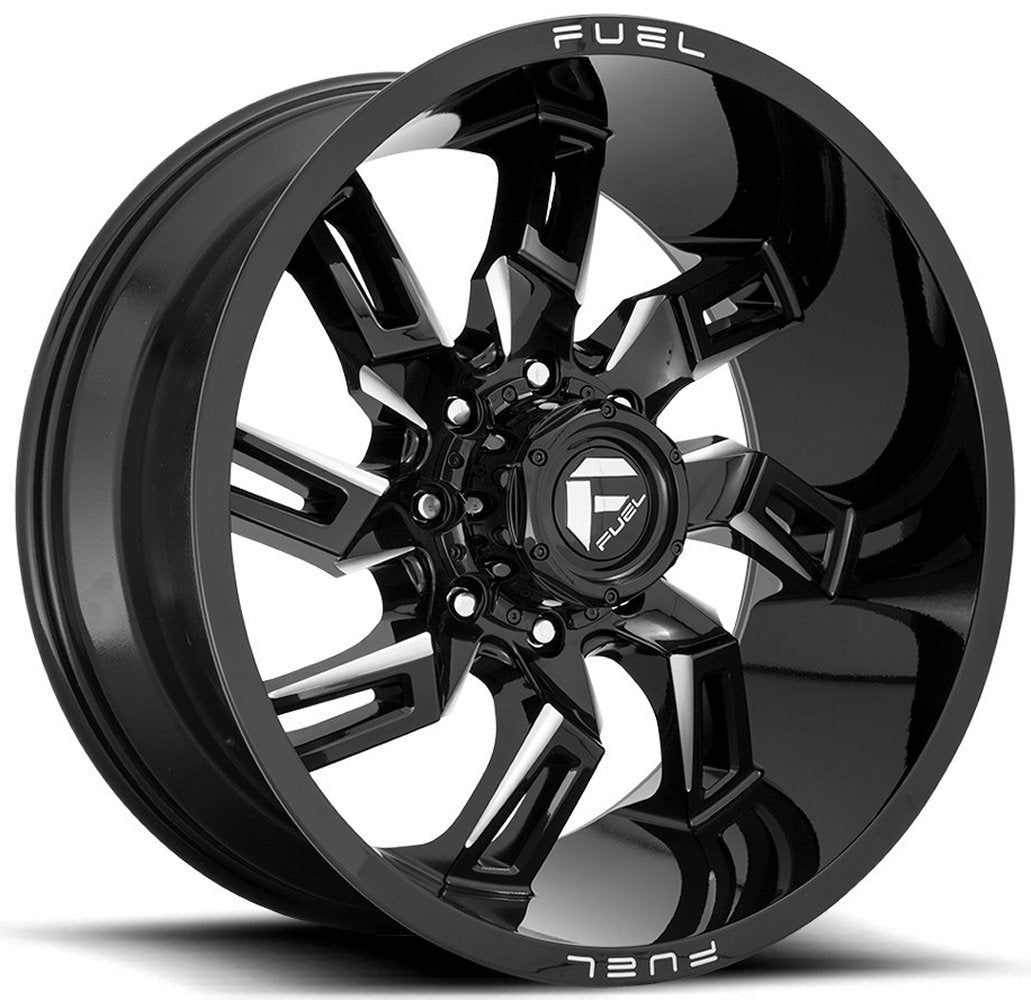 20x9 Fuel Off-Road Lockdown Gloss Black Milled D747 8x6.5/165 1mm - Flex Offroad