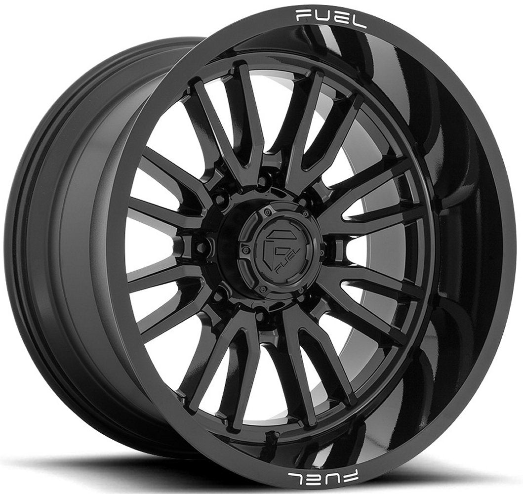 22x12 Fuel Off-Road Clash 8 Gloss Black D760 (* May Require Trimming) 8x170 -44mm - Flex Offroad