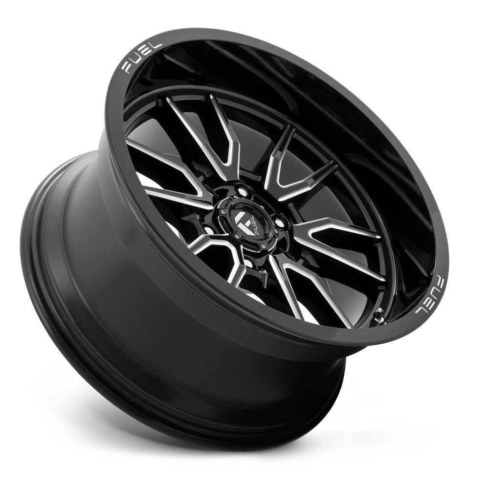 17x9 Fuel Off-Road Clash 6 Gloss Black Milled D761 6x120 1mm - Flex Offroad