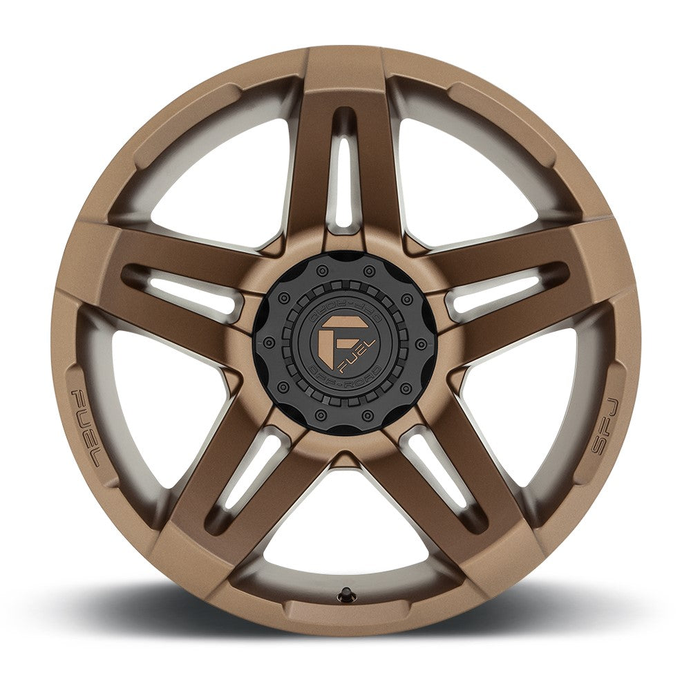 20x12 Fuel Off-Road SFJ Matte Bronze D765 (* May Require Trimming) 5x4.5/114.3 5x5/127 -44mm - Flex Offroad