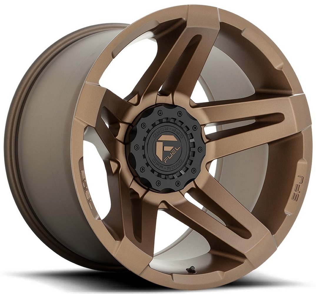 20x12 Fuel Off-Road SFJ Matte Bronze D765 (* May Require Trimming) 5x4.5/114.3 5x5/127 -44mm - Flex Offroad