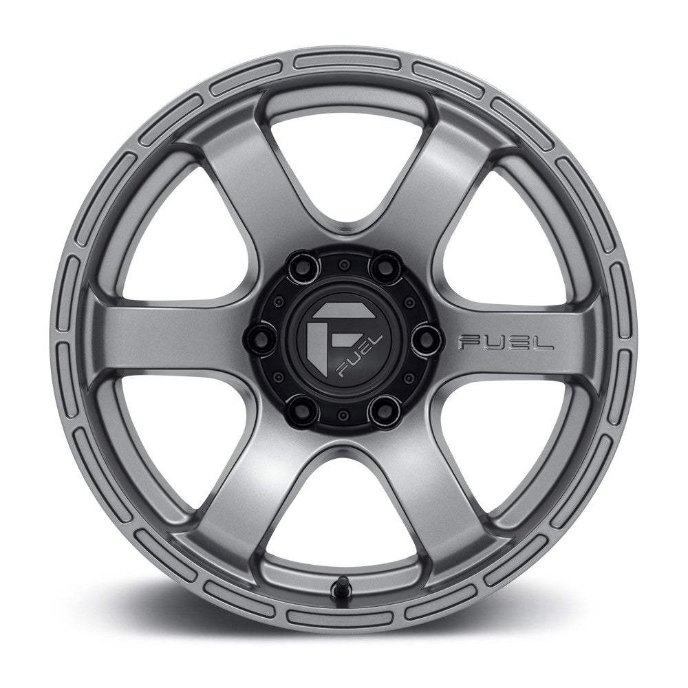 17x9 Fuel Off-Road Rush Matte Gun Metal D767 6x5.5/139.7 1mm - Flex Offroad