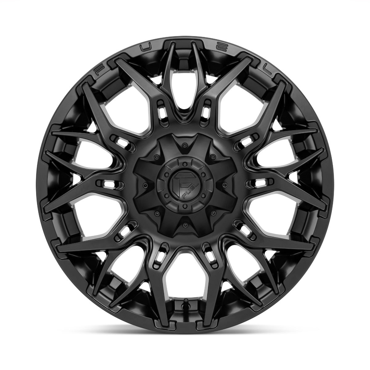 22x10 Fuel Off-Road Twitch Blackout D772 8x180 -18mm - Flex Offroad