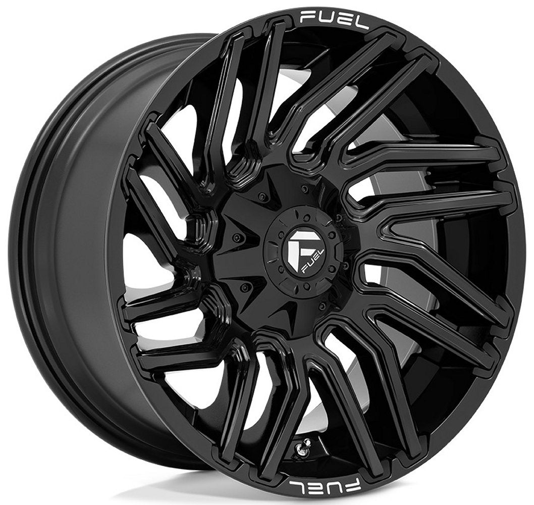 22x10 Fuel Off-Road Typhoon Gloss Black D776 6x135 6x5.5/139.7 -18mm - Flex Offroad