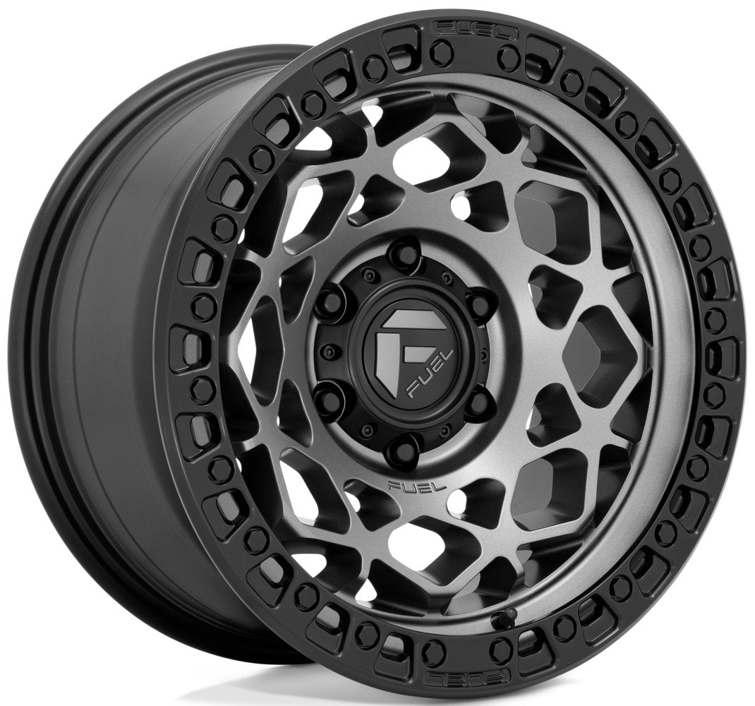 17x9 Fuel Off-Road Unit Gunmetal w/ Matte Black Ring D784 5x5/127 1mm - Flex Offroad