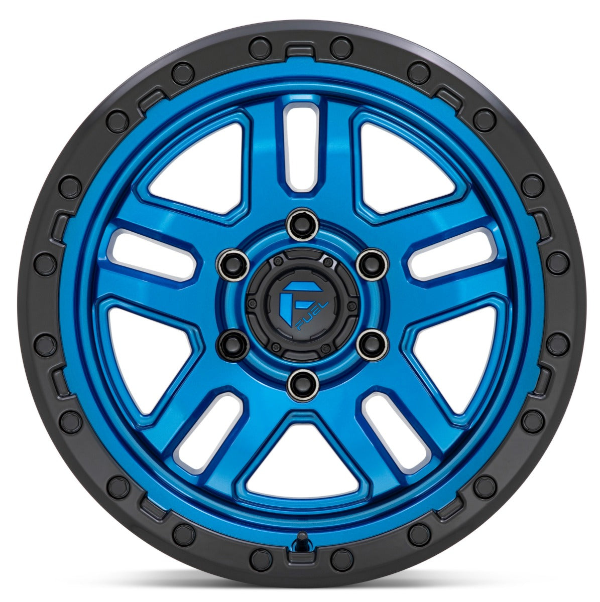 17x9 Fuel Off-Road Ammo Blue w/ Black Lip D790 5x5/127 -12mm - Flex Offroad