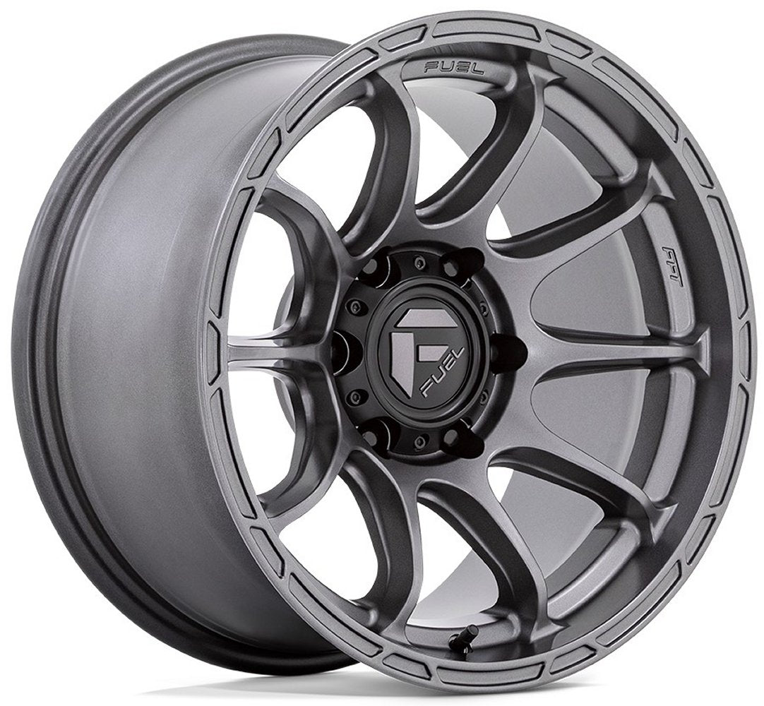 17x9 Fuel Off-Road Variant Matte Gunmetal D793 6x5.5/139.7 1mm - Flex Offroad