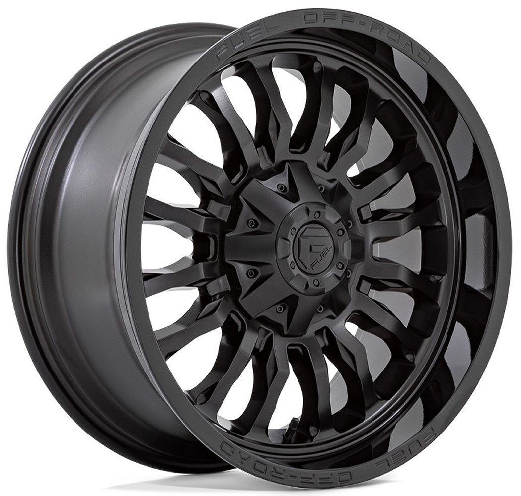 22x10 Fuel Off-Road Arc Matte Black w/ Gloss Black Lip D796 6x135 6x5.5/139.7 -18mm - Flex Offroad