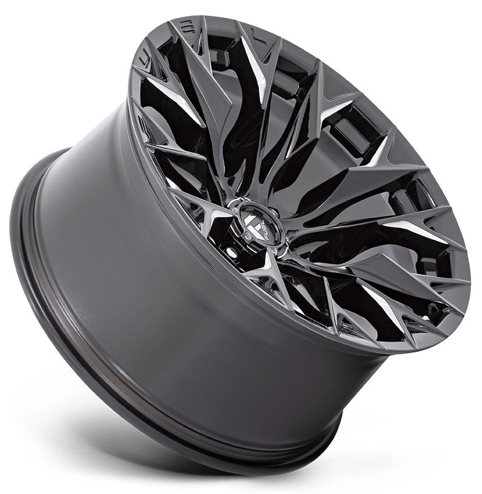 20x9 Fuel Off-Road Flame 6 Gloss Black Milled D803 8x180 1mm