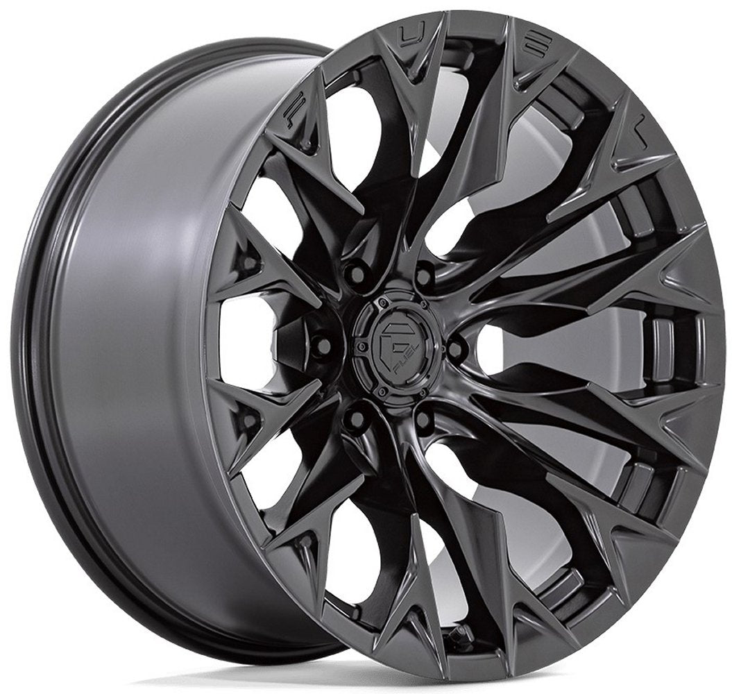 20x9 Fuel Off-Road Flame 6 Blackout D804 8x6.5/165 1mm - Flex Offroad