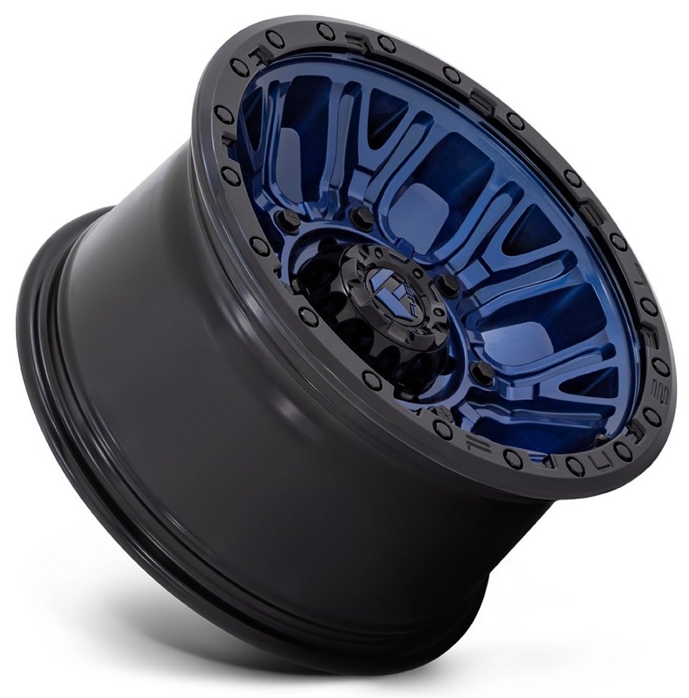 20x9 Fuel Off-Road Traction Dark Blue w/ Black Ring D827 8x180 1mm - Flex Offroad