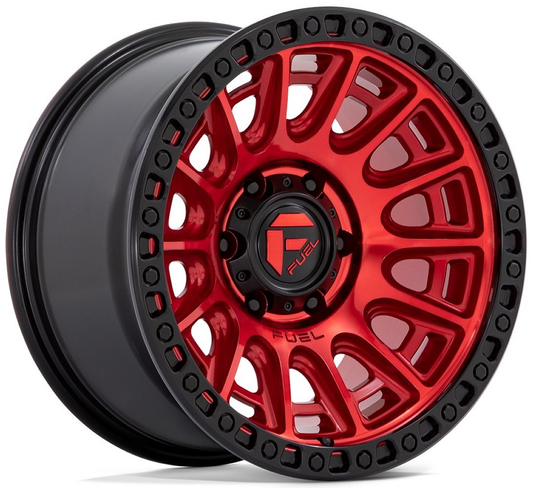 20x9 Fuel Off-Road Cycle Candy Red w/ Black Ring D834 6x135 1mm - Flex Offroad