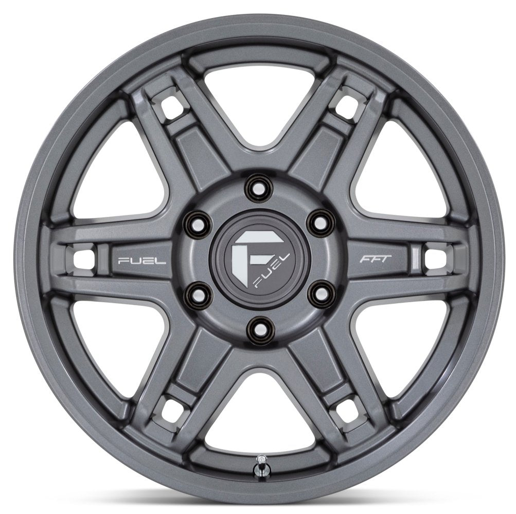 (Clearance - No Returns) 18X8.5 Fuel Off-Road Slayer Matte Gunmetal D838 6x5.5/139.7 -15mm - Flex Offroad