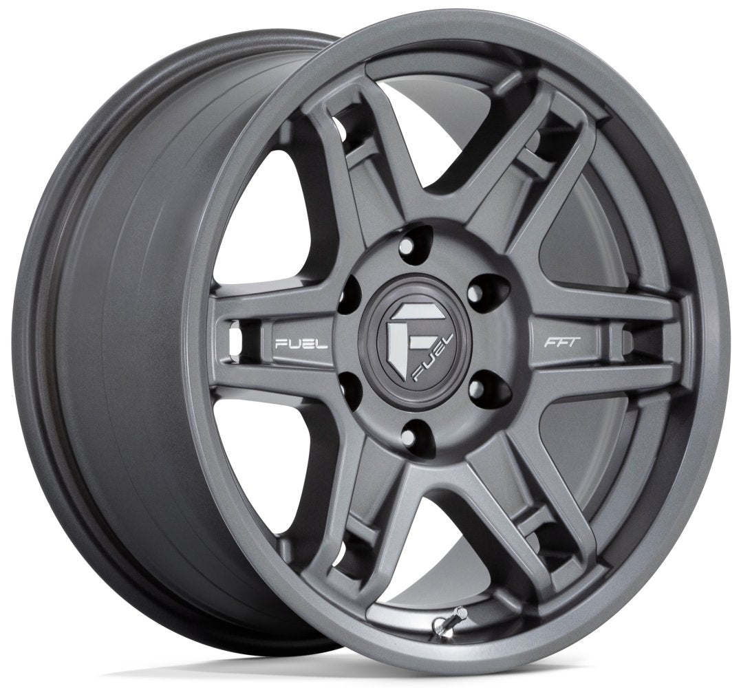 (Clearance - No Returns) 18X8.5 Fuel Off-Road Slayer Matte Gunmetal D838 6x5.5/139.7 -15mm - Flex Offroad