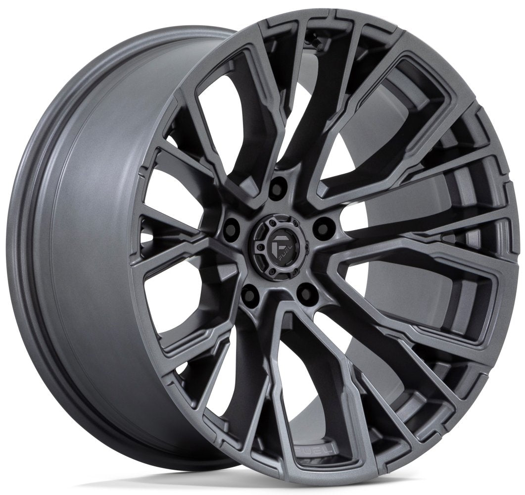 22x12 Fuel Off-Road Fuel Off-Road Rebar 5 Matte Gunmetal D848 5x5/127 -44mm (* May Require Trimming) - Flex Offroad
