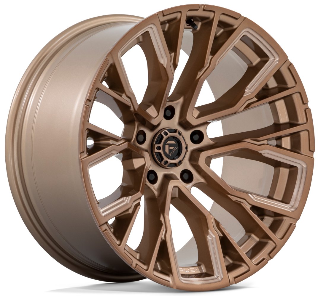 22x12 Fuel Off-Road Rebar 5 Platinum Bronze Milled D850 5x5/127 -44mm (* May Require Trimming) - Flex Offroad