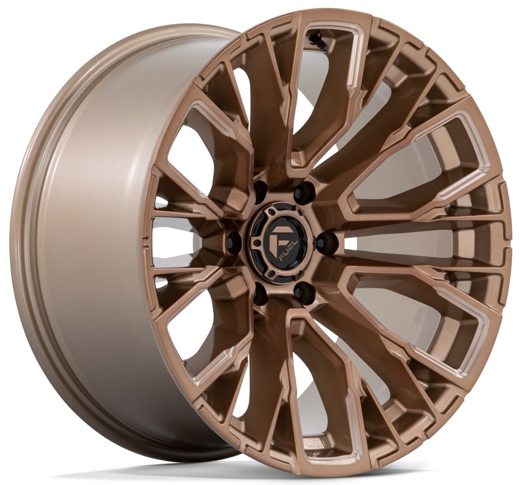 17x9 Fuel Off-Road Rebar 6 Platinum Bronze Milled D850 6x135 -12mm - Flex Offroad