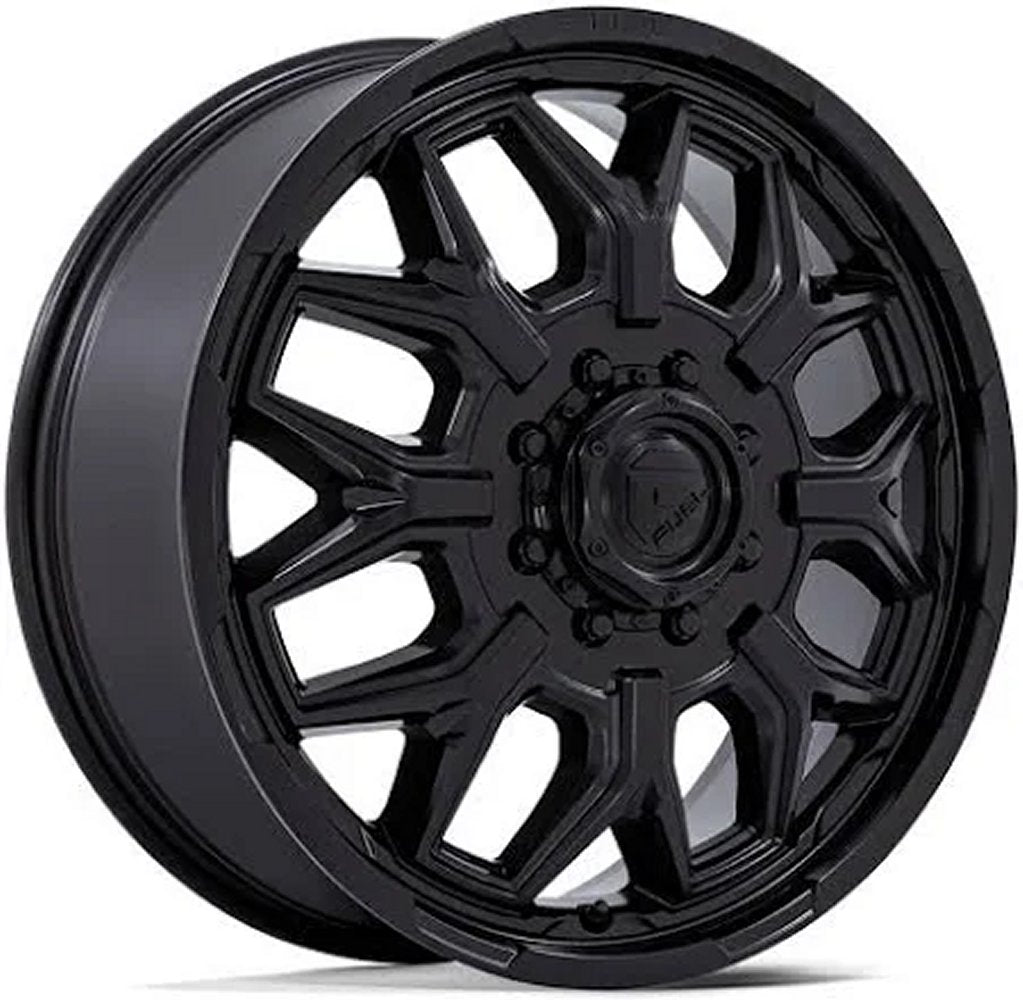 20x8.25 Fuel Off-Road Flux Blackout Dually Front D871 8X200 104MM 142 C.B. - Flex Offroad