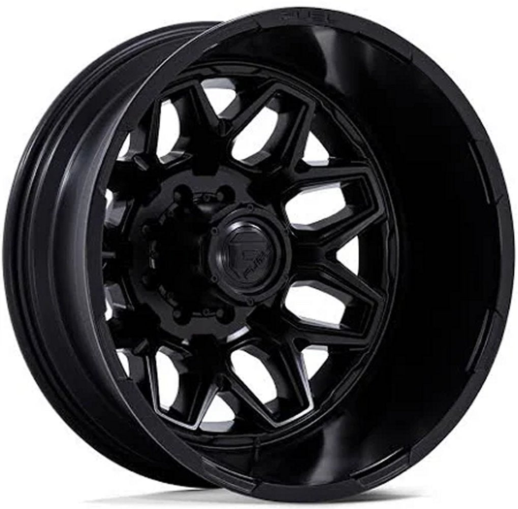 20x8.25 Fuel Off-Road Flux Blackout Dually Rear D871 8X6.5/165 -201MM 117 C.B. - Flex Offroad
