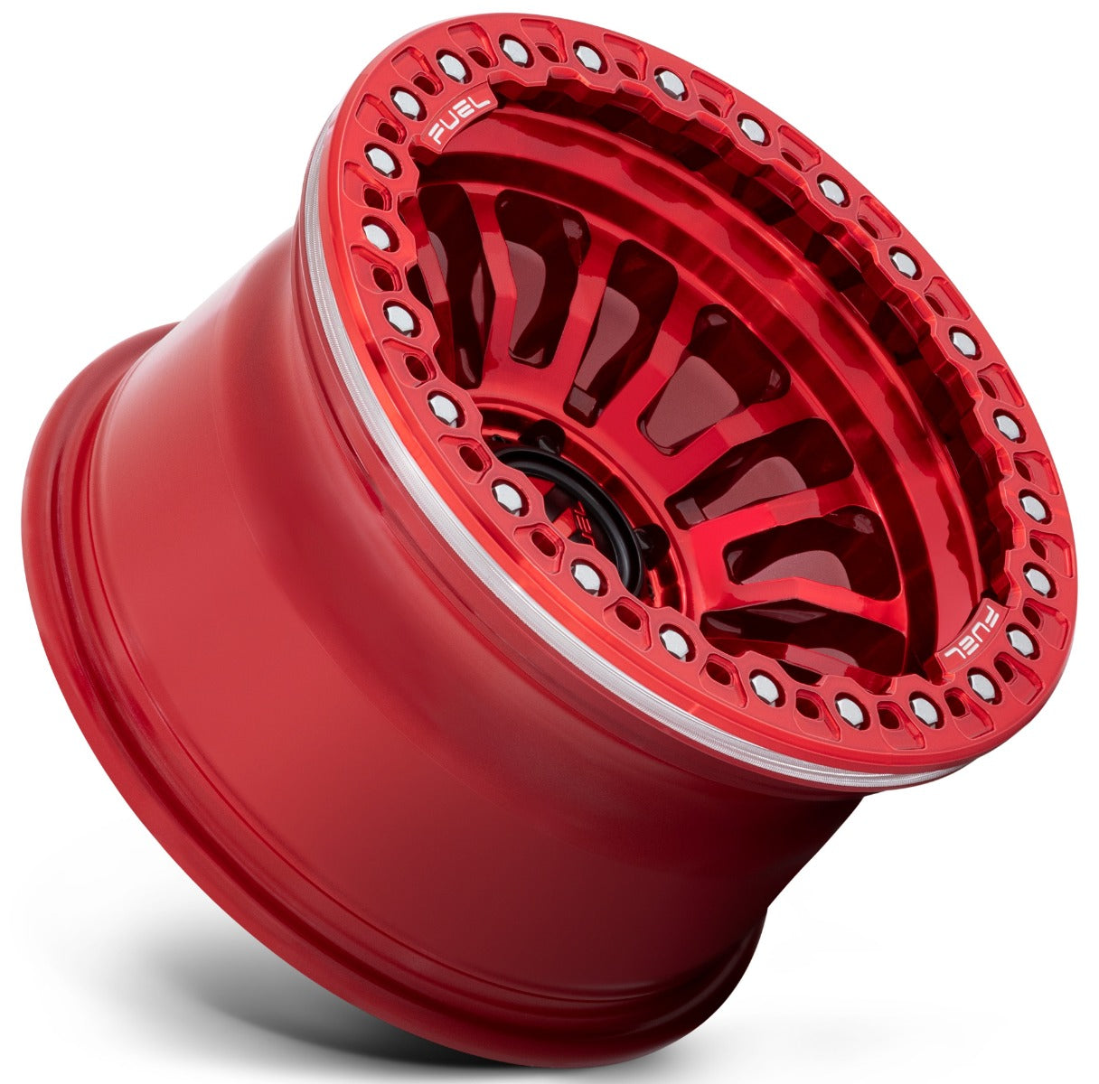17x9 Fuel Off-Road Rincon Beadlock Candy Red FC125 6x5.5/139.7 -38mm - Flex Offroad