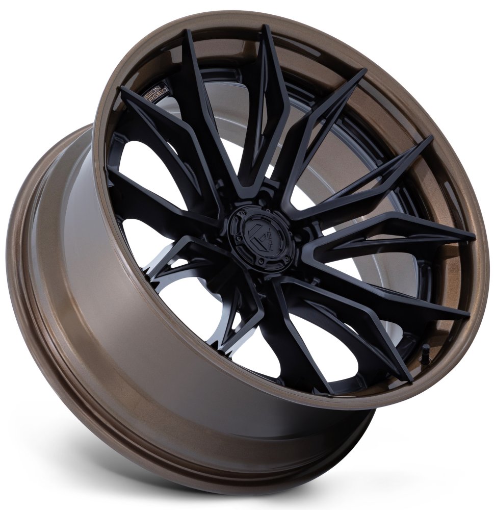 22X9.5 Fuel Off-Road Mutiny Matte Black w/ Gloss Bronze Lip FC404 6x5.5/139.7 20mm