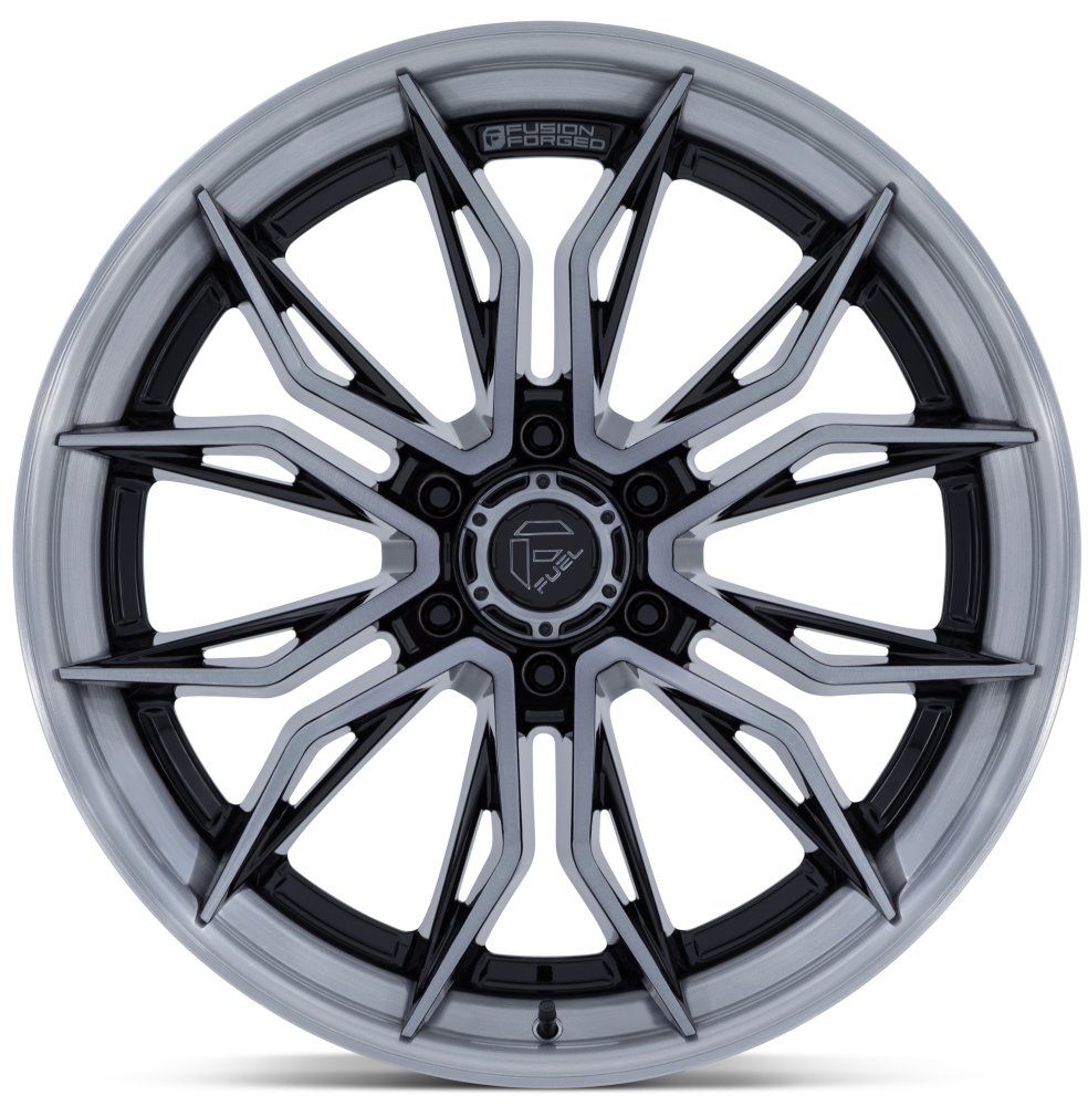 20X9 Fuel Off-Road Mutiny Gloss Black Brushed Dark Tinted FC404 (6-Lug) 6x135 1mm