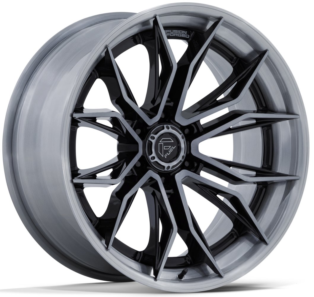 20X9 Fuel Off-Road Mutiny Gloss Black Brushed Dark Tinted FC404 (6-Lug) 6x135 1mm