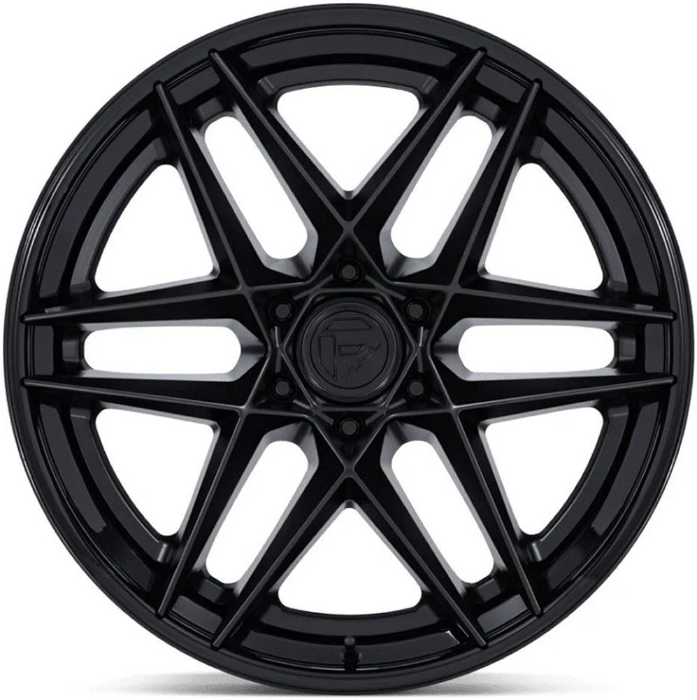 22X9.5 Fuel Off-Road Flight Matte Black w/ Gloss Black Lip FC408 6x135 20mm