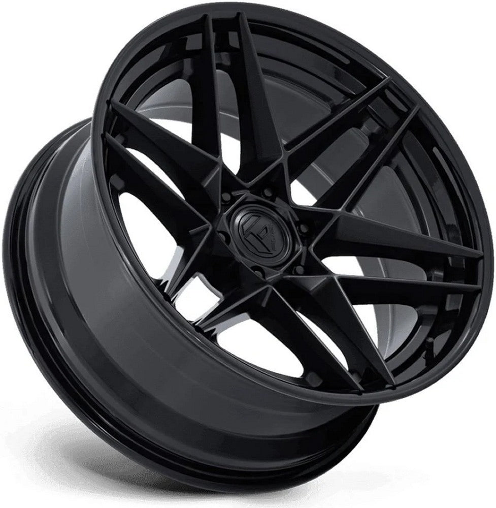 22X9.5 Fuel Off-Road Flight Matte Black w/ Gloss Black Lip FC408 6x135 20mm