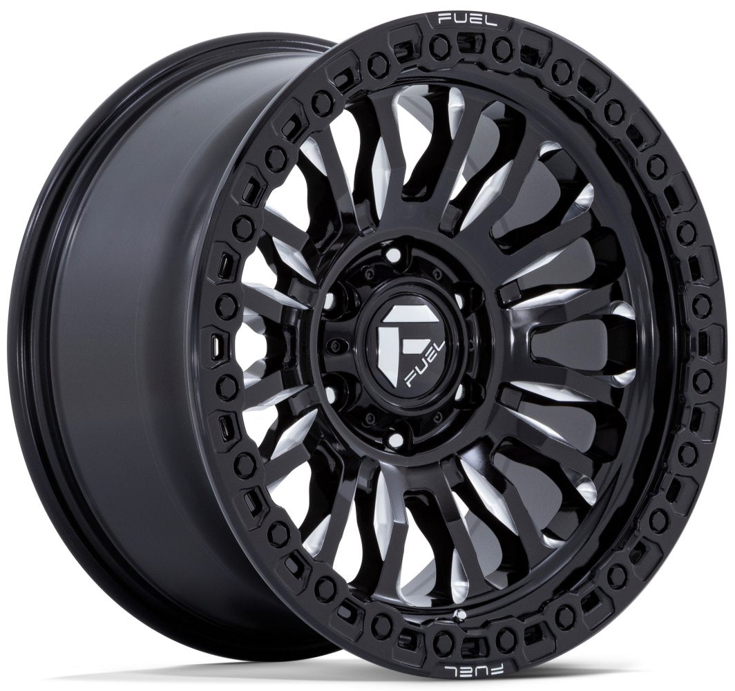 20x10 Fuel Off-Road Rincon Gloss Black Milled FC857 8x6.5/165 -18mm - Flex Offroad